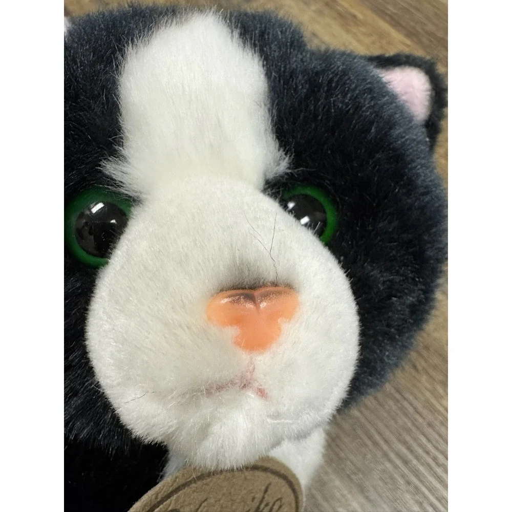Russ‎ Berrie Yomiko Classics Black White Tuxedo Cat Plush Stuffed Animal 35748